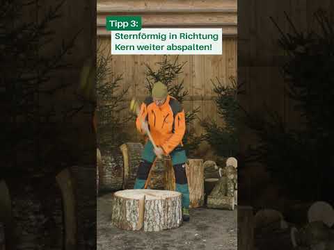 Brennholz hacken: Richard zeigt dir, wie’s richtig geht! 🪓🔥 #Brennholz #DIY