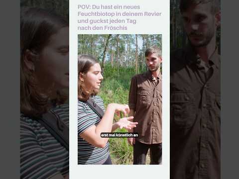 Frösche, Klimaschutz und Feuchtbiotope & : Nadine Hadad fragt nach! 🌍🐸 #Waldreportage