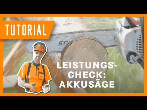 Leistungscheck Akkumotorsäge vs. Benzinmotorsäge I Bay. Staatsforsten