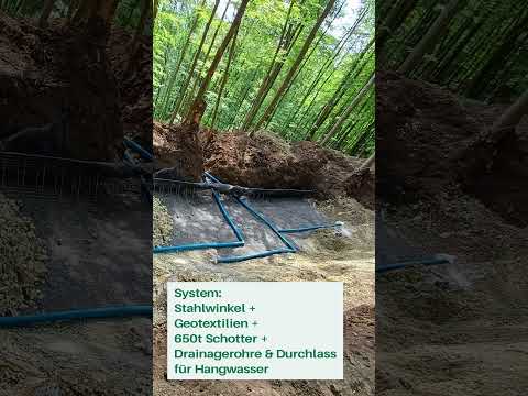 🚧 Wegeeinbruch: Bewehrte Erde Konstruktion Wegebau im Zeitraffer