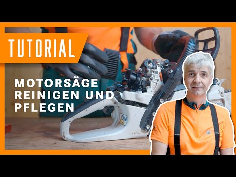 Motorsäge reinigen und pflegen I Tutorial der Bayerischen Staatsforsten