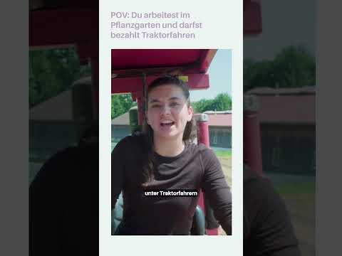 Traktor fahren im Pflanzgarten: Nadine Hadad gibt Gas! 🚜 #Waldreportage