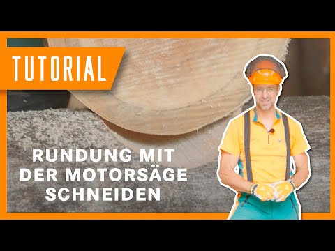 Rundholzverbindung schneiden I #Motorsäge Tutorial