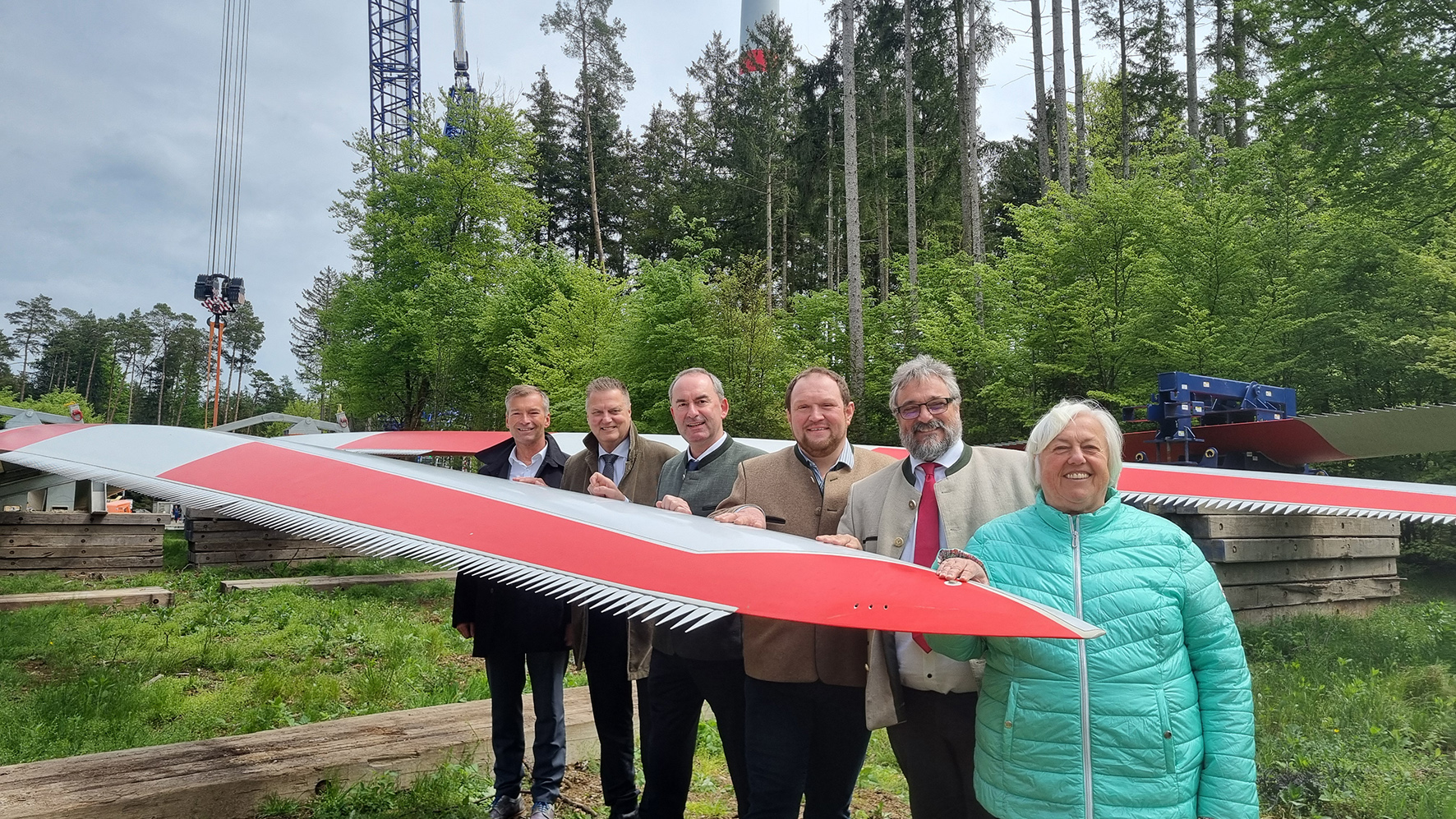 Start im Windpark Hofoldinger Forst.