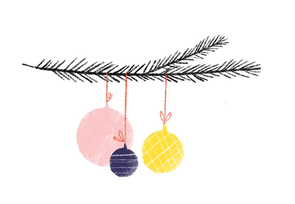 Christbaumkugeln Illustration