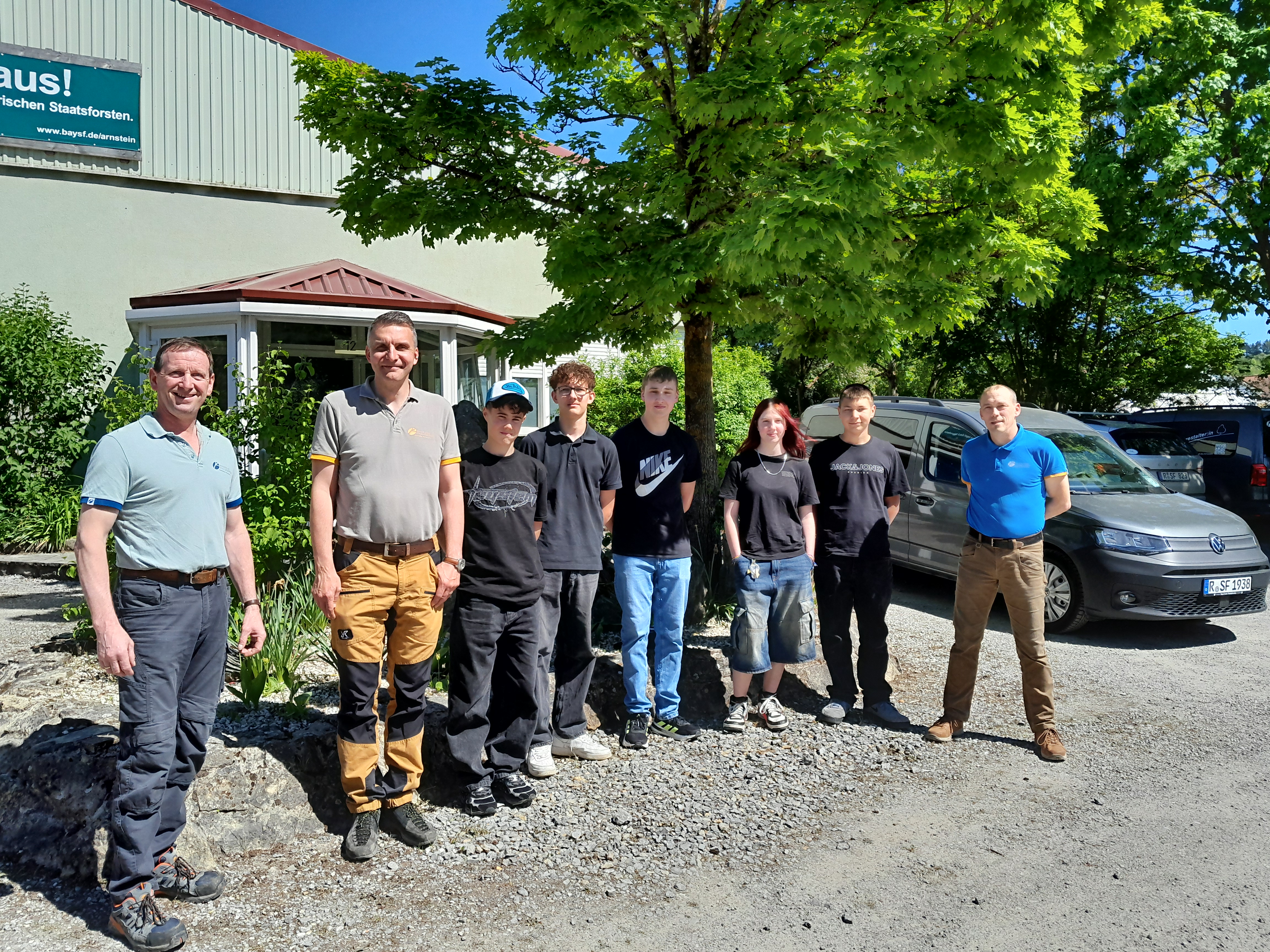 5 neue Azubis für den Forstbetrieb Arnstein