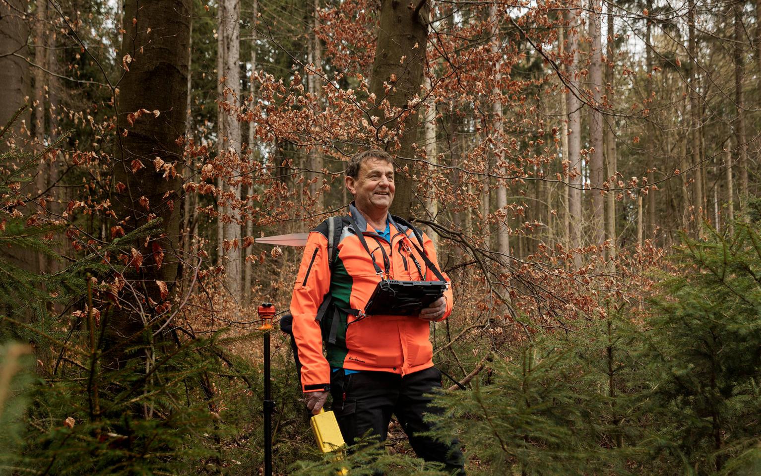 Forstinventur mit Werkzeug